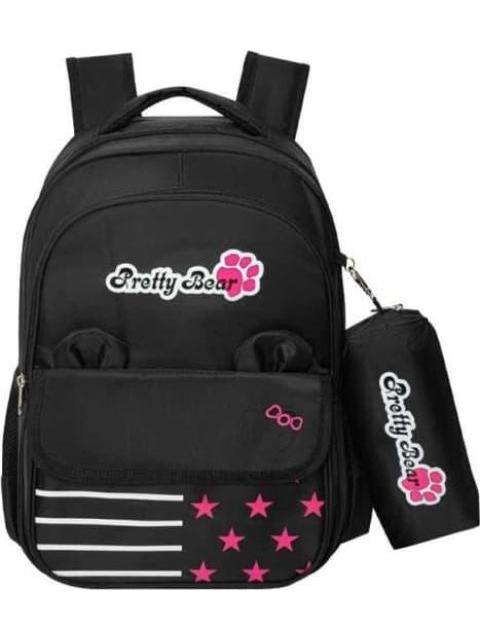 Backpack mochila/morral/maleta niña negro Stitch modelo 4474